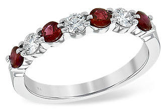 C235-34500: LDS WED RG .48 RUBY .78 TGW