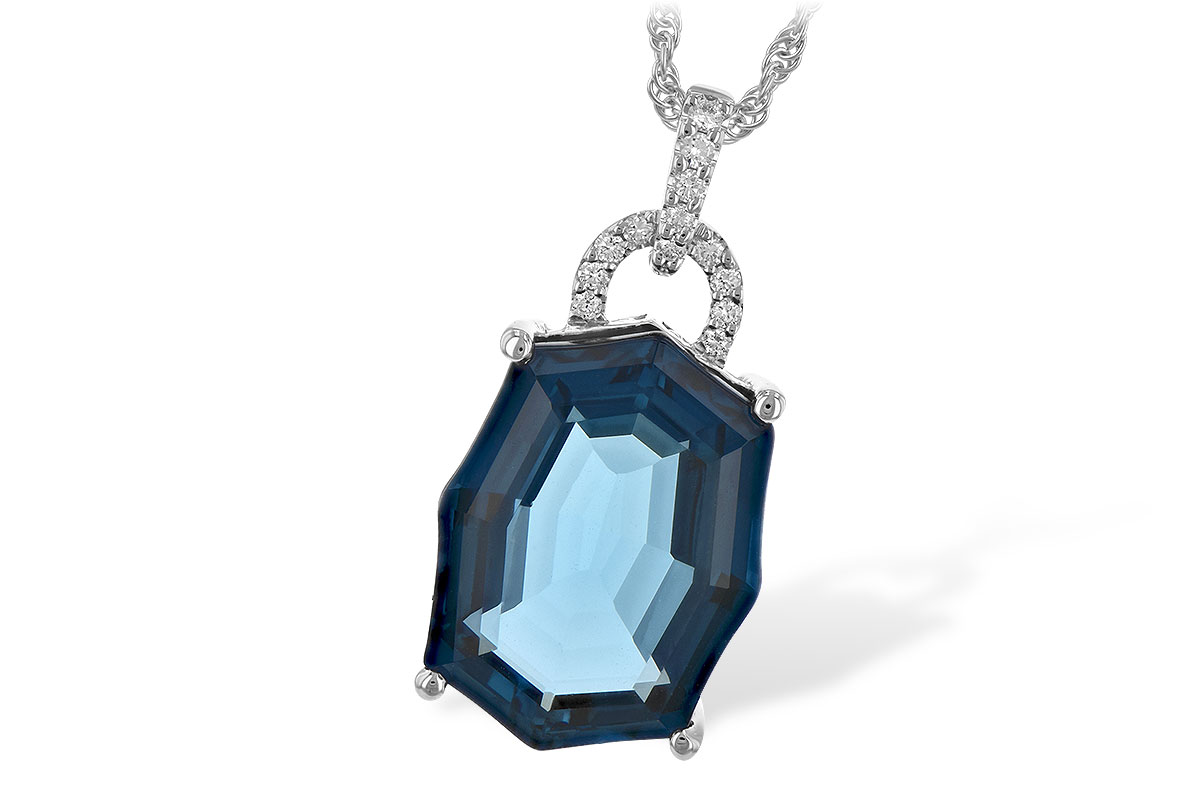 C235-36355: NECK 11.75 LONDON BLUE TOPAZ 11.85 TGW