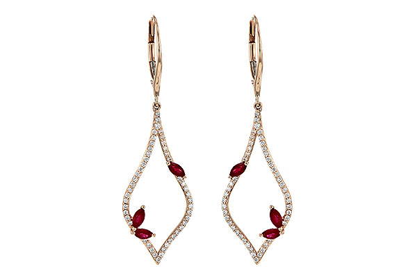 C236-19046: EARR .60 RUBY .95 TGW