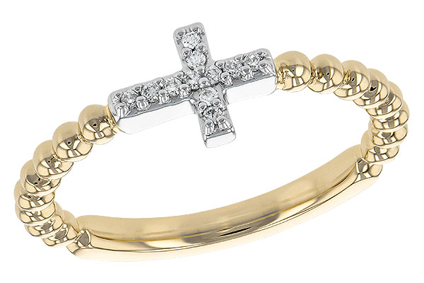 C236-20837: LDS DIA RG .05 TW (A235-34482 YG RING & WG SETTING)