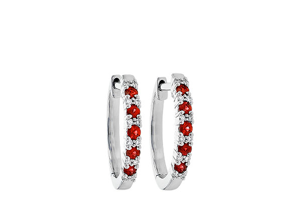 C236-22709: EARR .24 RUBY .30 TGW