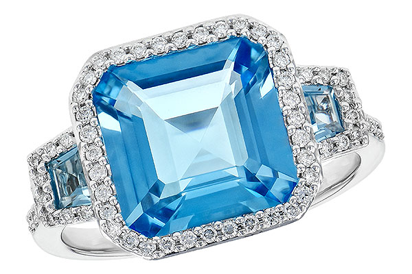 C236-26318: LDS RG 4.40 TW BLUE TOPAZ 4.60 TGW
