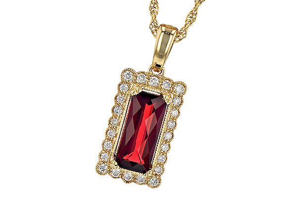 C318-92673: NECK 1.80 GARNET 1.95 TGW