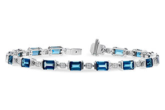 C318-93582: BRACELET 7.90 LONDON BLUE TOPAZ 8.13 TGW