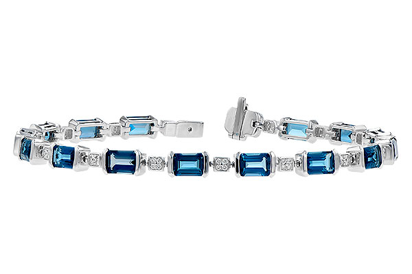 C318-93582: BRACELET 7.90 LONDON BLUE TOPAZ 8.13 TGW