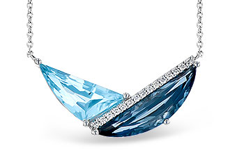 C318-94509: NECK 4.66 BLUE TOPAZ 4.75 TGW (18")