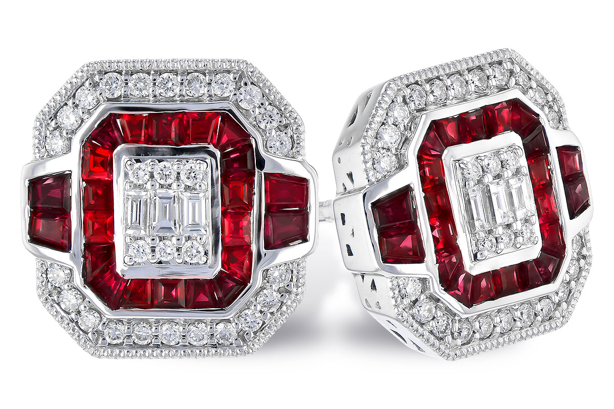 C318-98118: EARR .80 RUBY TW 1.05 TGW
