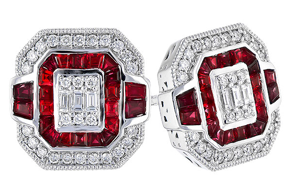 C318-98118: EARR .80 RUBY TW 1.05 TGW