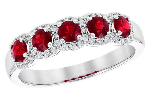 C319-82637: LDS RG .66 TW RUBY .86 TGW