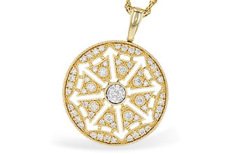 C319-82691: NECKLACE .38 TW