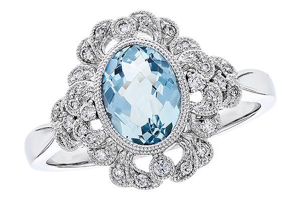 C319-84509: LDS RG .98 AQUA 1.14 TGW (8x6MM AQ)