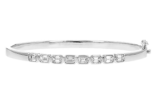 C319-85409: BANGLE 2.00 TW EMERALD CUTS