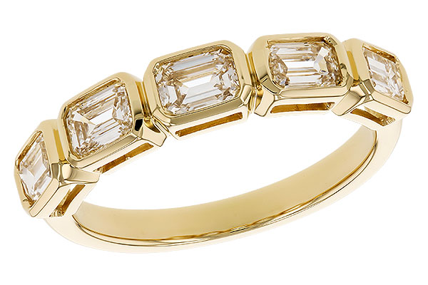 C319-87264: LDS DIA WED RG 1.20 TW EMERALD CUTS