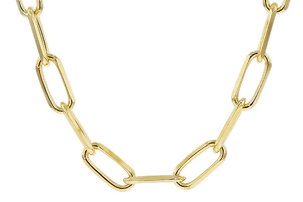 C319-88137: PAPERCLIP LG (22IN, 4.0MM, 14KT, LOBSTER CLASP)