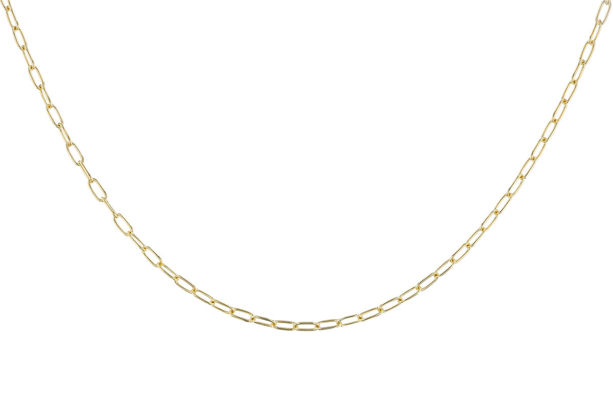 C319-88146: PAPERCLIP SM (18IN, 2.40MM, 14KT, LOBSTER CLASP)