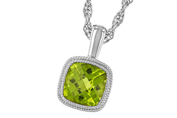 C319-88173: NECKLACE .95 CT PERIDOT