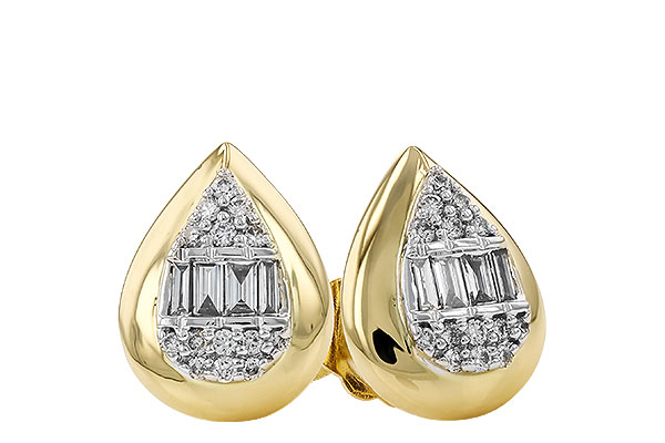 C319-90837: EARRINGS .09 BAG .18 TW