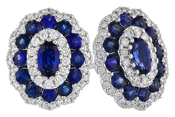 C319-90891: EARR 1.77 TW SAPPHIRE 2.24 TGW (5x3MM SAPP)