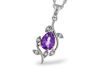 C320-76318: NECKLACE .88 AMETHYST .93 TGW (8x6MM AMY)