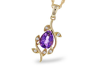 C320-76318: NECKLACE .88 AMETHYST .93 TGW (8x6MM AMY)