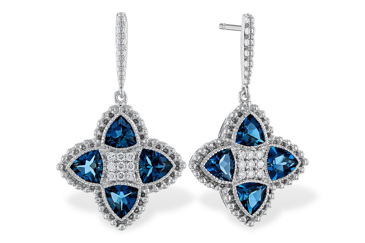 C320-78100: EARRINGS 1.73 LONDON BLUE TOPAZ 1.82 TGW