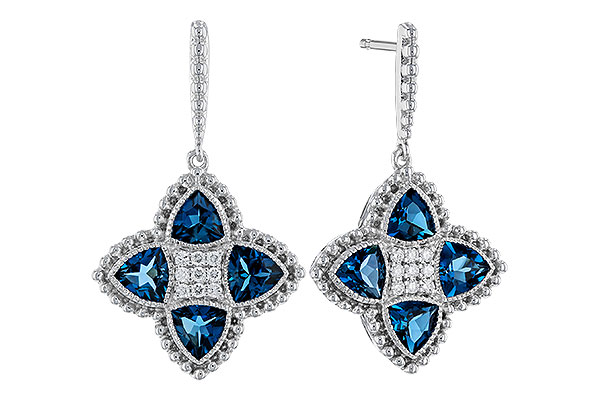 C320-78100: EARRINGS 1.73 LONDON BLUE TOPAZ 1.82 TGW