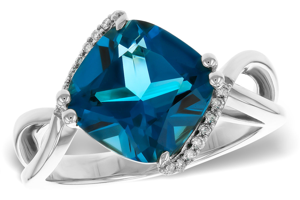 C320-79955: LDS RG 4.42 LONDON BLUE TOPAZ 4.50 TGW (10MM LBT)