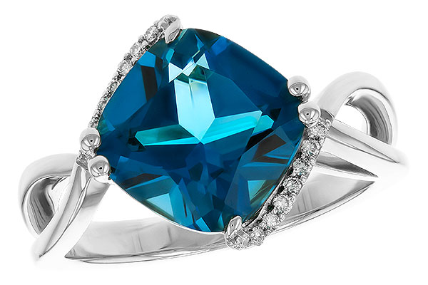C320-79955: LDS RG 4.42 LONDON BLUE TOPAZ 4.50 TGW (10MM LBT)