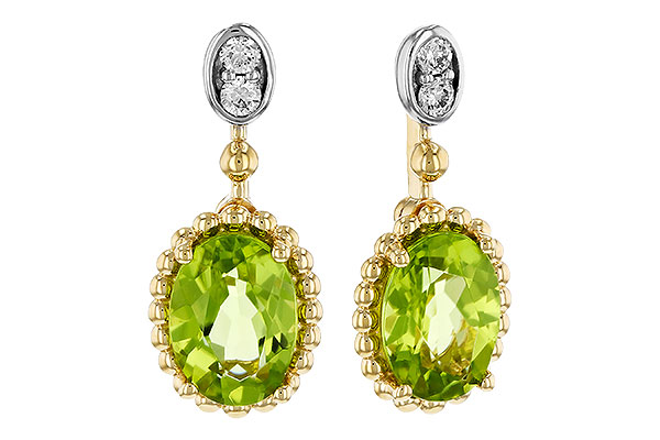 C320-80882: EARR 1.36 TW PERIDOT 1.42 TGW (7x5MM OV)