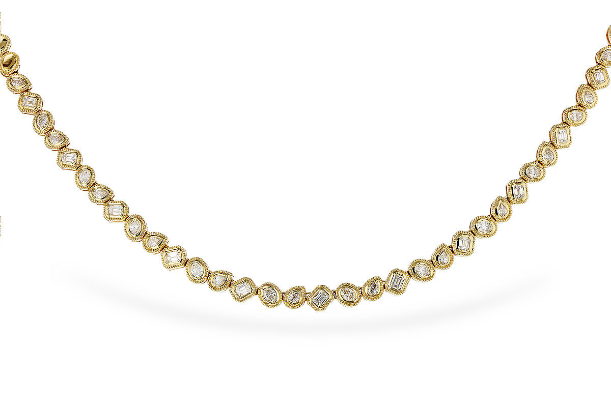 C320-80891: NECKLACE 2.25 TW FANCY CUT DIAS (17.25")