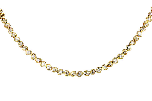C320-80891: NECKLACE 2.25 TW FANCY CUT DIAS (17.25")