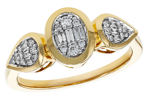 C320-81791: LDS DIA RG .07 TW BAGUETTE .17 TW