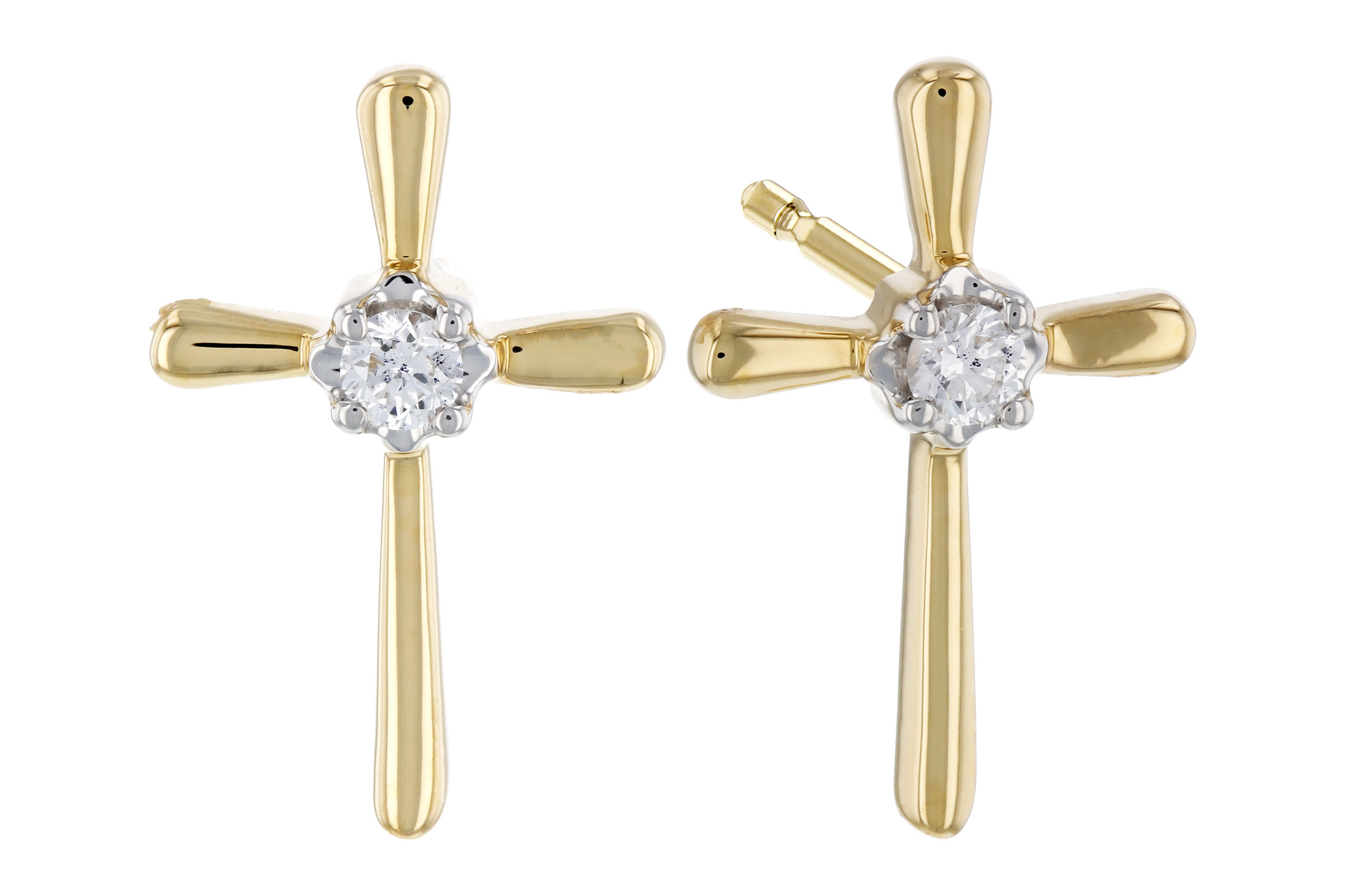 C321-65391: EARRINGS .04 TW