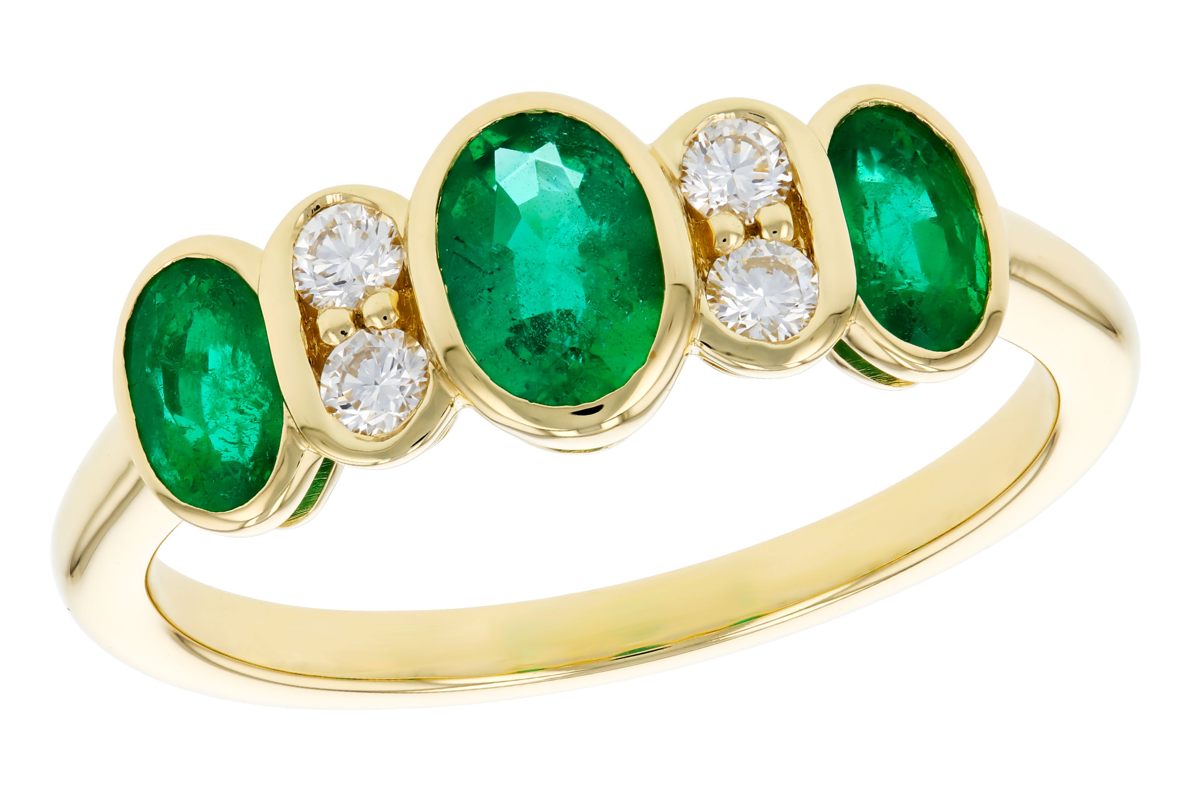 C321-67209: LDS RG .90 TW EMERALD 1.05 TGW