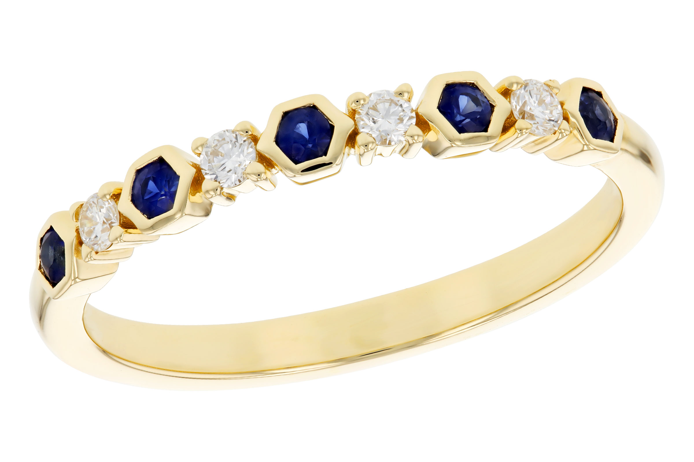C321-67218: LDS WED RG .14 TW SAPPHIRE .24 TGW
