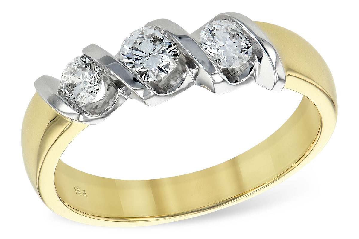 D138-98100: LDS WED RING .20 BR .50 TW