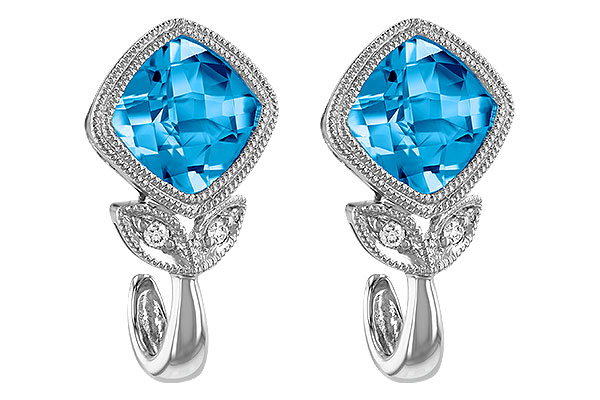 D233-52700: EARR 2.12 BLUE TOPAZ 2.14 TGW