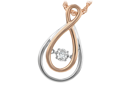 D234-42691: NECKLACE .14 TW