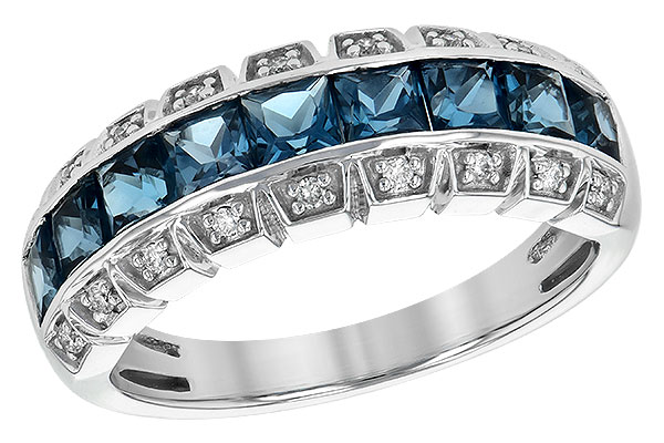 D236-19046: LDS WED RG 1.51 LONDON BLUE TOPAZ 1.60 TGW