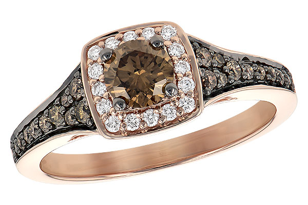 D236-23609: LDS RG .40 BROWN DIA CTR .70 TW