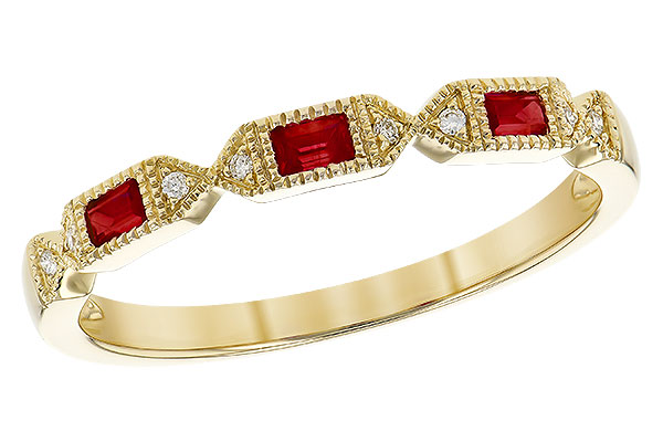 D318-94527: LDS WED RG .12 RUBY .14 TGW