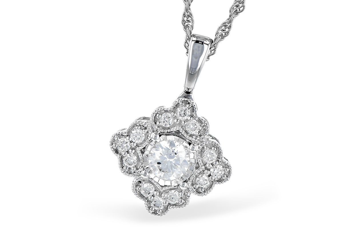 D318-95427: NECKLACE .15 BR .25 TW