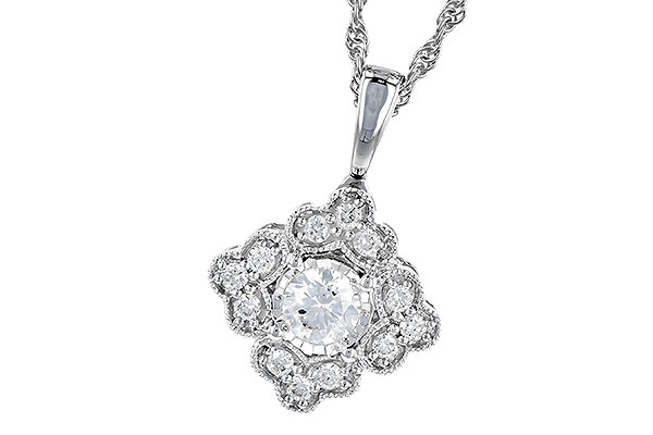 D318-95427: NECKLACE .15 BR .25 TW