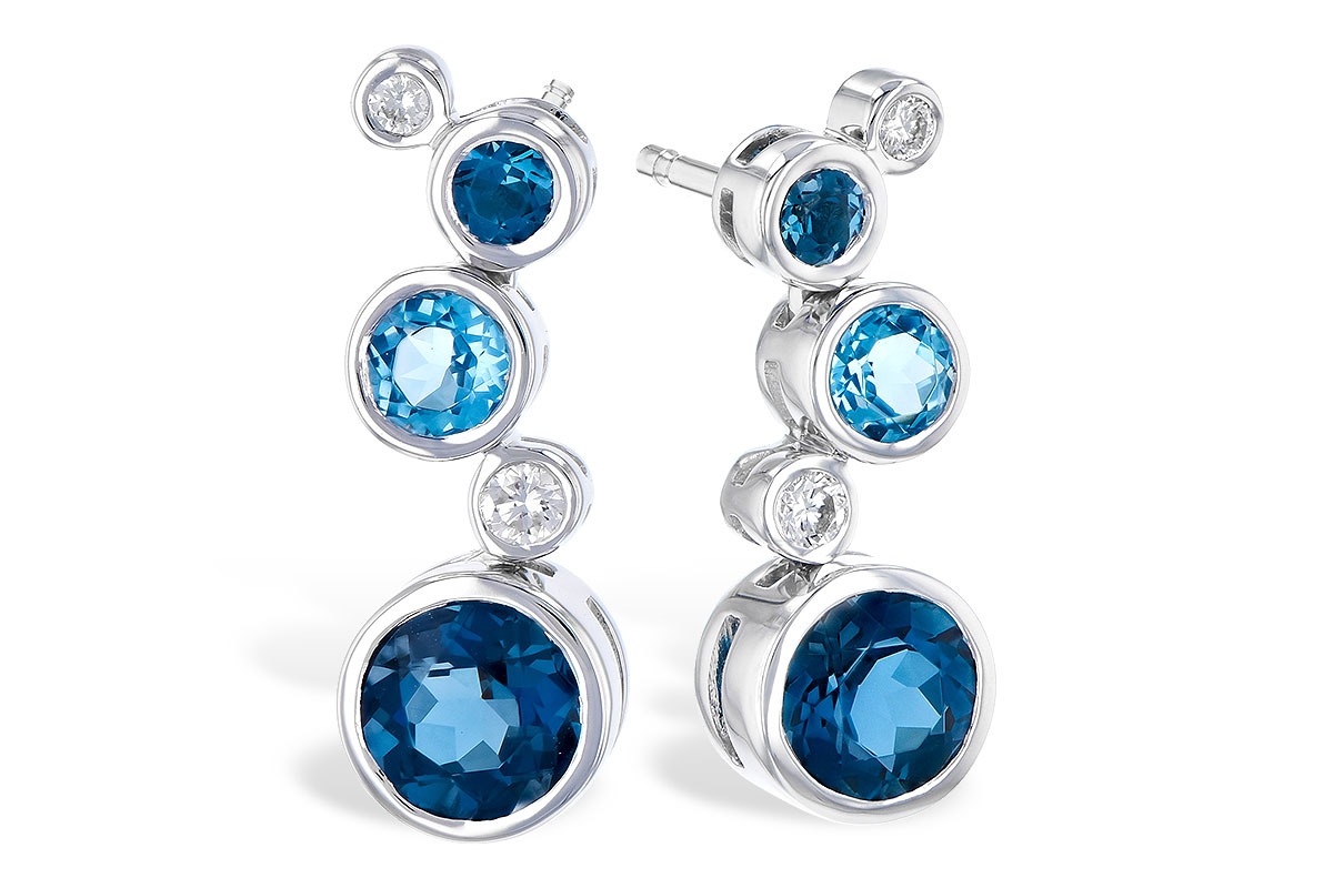 D318-98164: EARR 2.27 BLUE TOPAZ 2.40 TGW