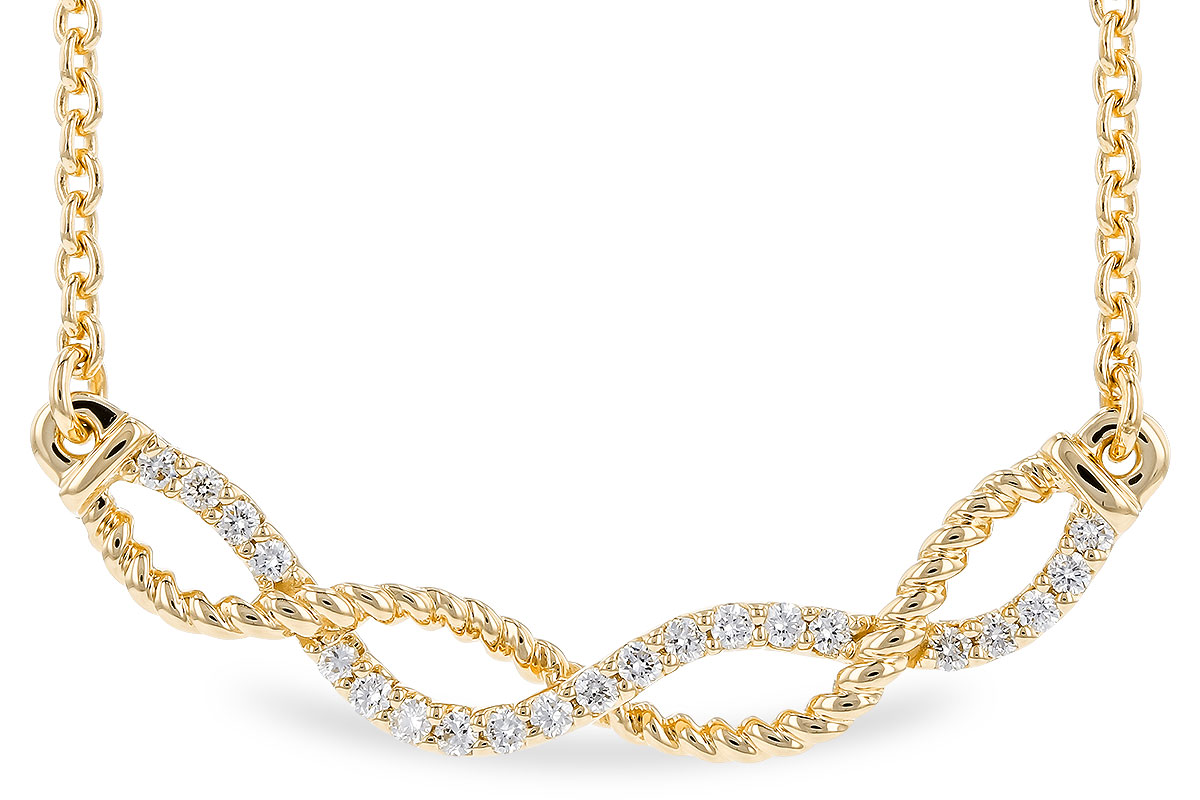 D319-83591: NECKLACE .12 TW (18")