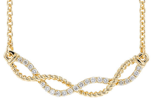 D319-83591: NECKLACE .12 TW (18")