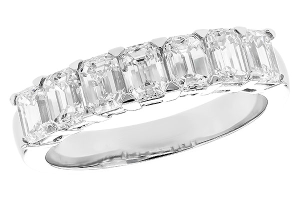 D319-84464: LDS DIA WED RG 2.12 TW (7 EMERALD CUTS)