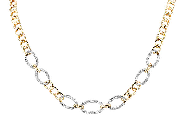 D319-84491: NECKLACE 1.12 TW (17")(INCLUDES BAR LINKS)