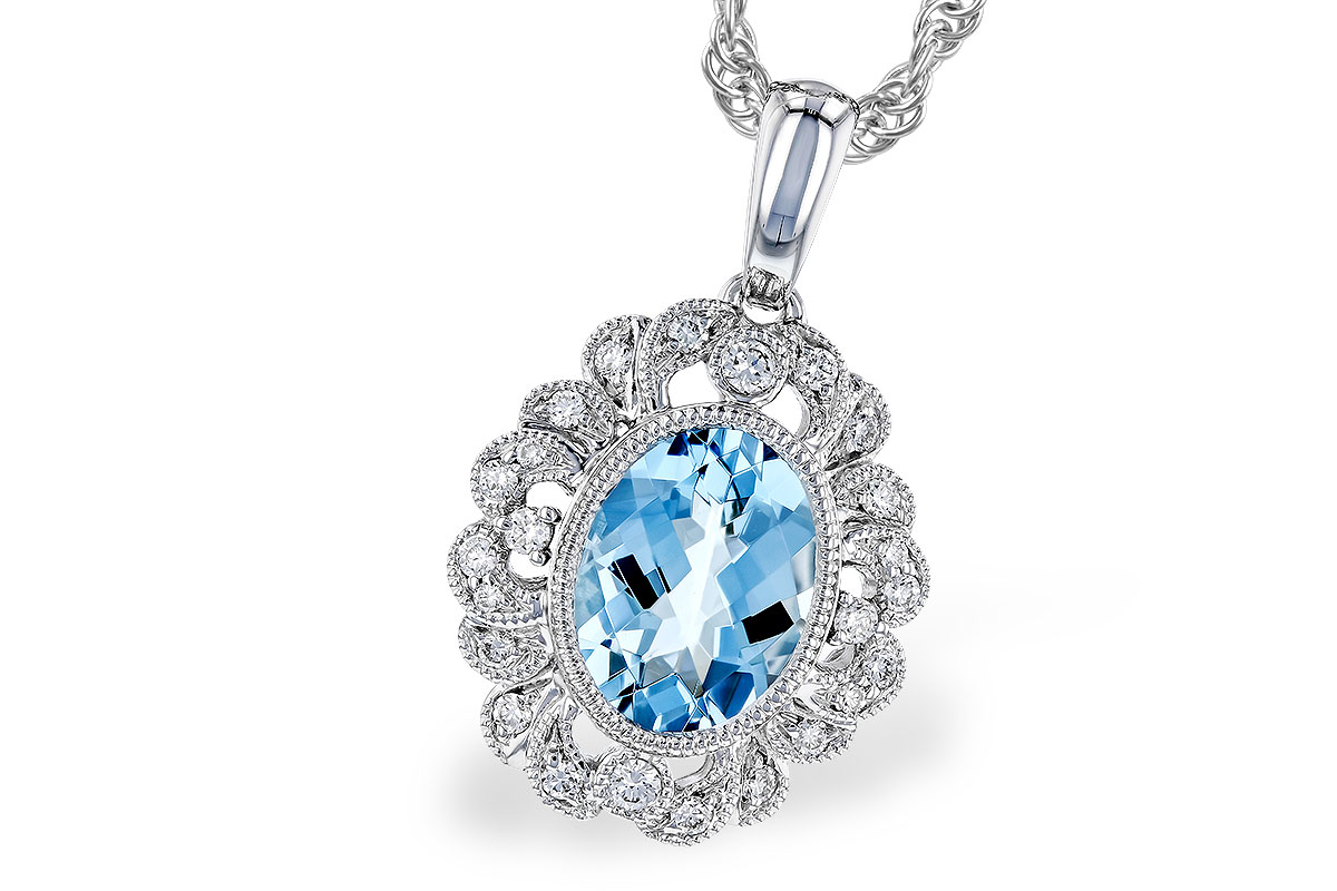 D319-84509: NECK .98 AQUA 1.12 TGW (8x6MM AQ)