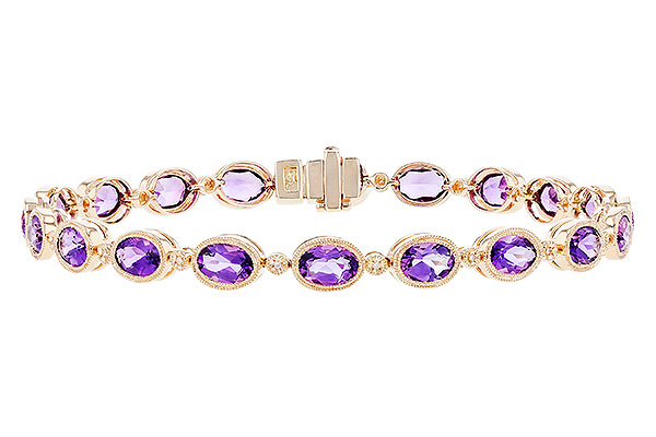 D319-84518: BRACELET 6.86 TW AMETHYST 6.90 TGW